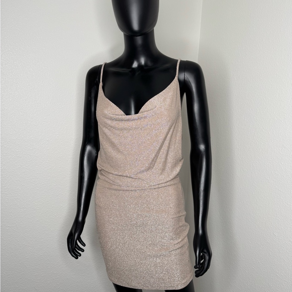 Elegant Cream Sleeveless Dress